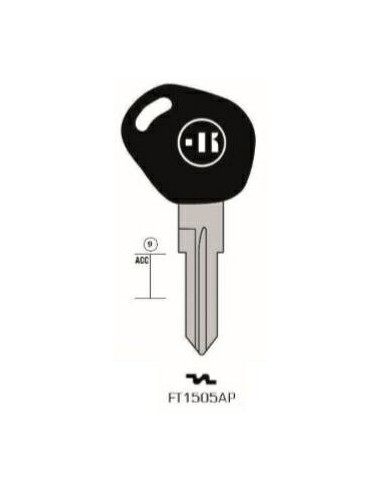 CHIAVI AUTO FERRO NICH/PLASTICA BLU