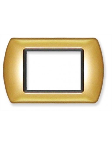 PLACCA COPRINTERRUTTORE 3 POSTI  ORO SAT