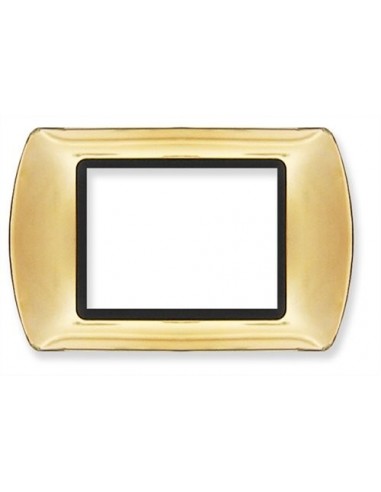 PLACCA COPRINTERRUTTORE 3 POSTI  ORO...