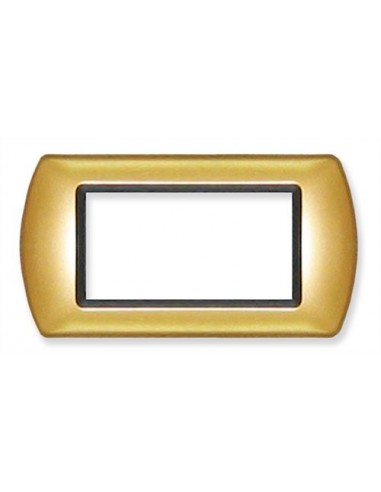 PLACCA COPRINTERRUTTORE 4 POSTI  ORO SAT
