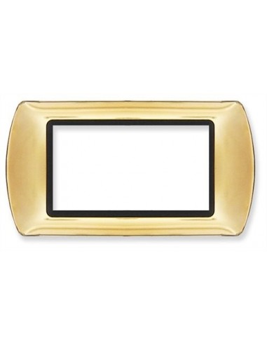 PLACCA COPRINTERRUTTORE 4 POSTI  ORO...