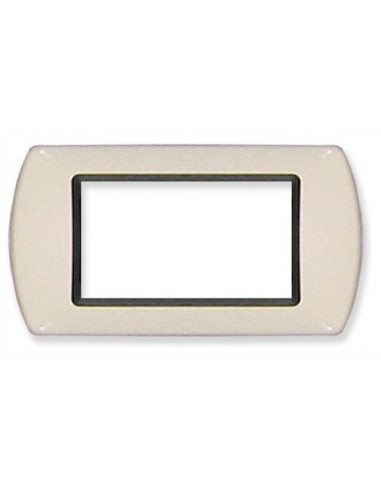 PLACCA COPRINTERRUTTORE 4 POSTI  AVORIO