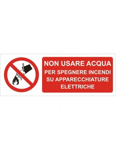 ADESIVO NON USARE ACQUA PER SPEGNERE...