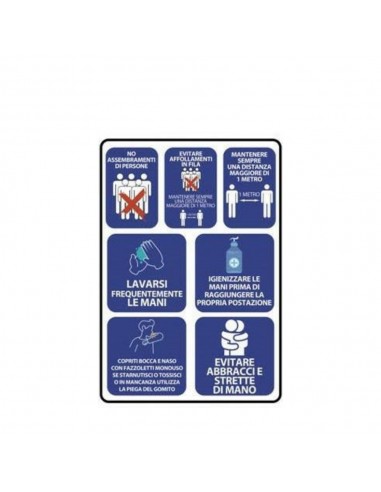 ADESIVO REGOLE DI COMPORTAMENTO CO-19...