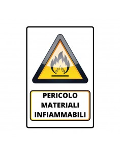 ADESIVO PERICOLO MATERIALI...