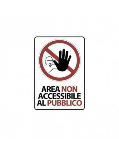 ADESIVO AREA NON ACCESSIBILE 20X29