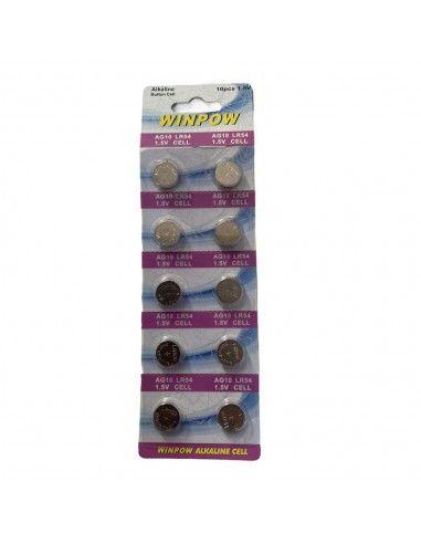 PILE ALKALINE LR57/AG7 BLISTER 10 PZ