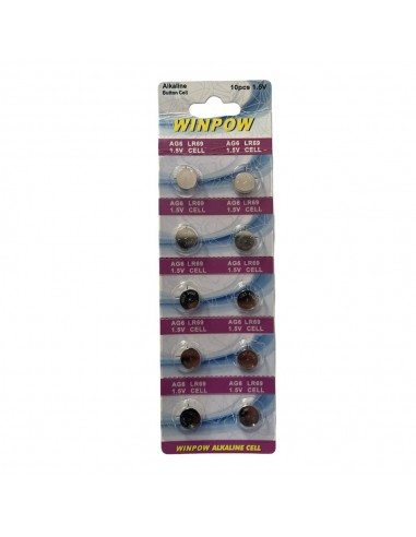 PILE ALCALINE LR69/AG6 BLISTER 10 PZ