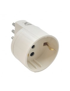 ADATTATORE SCUKO 2P+T 10A BIA