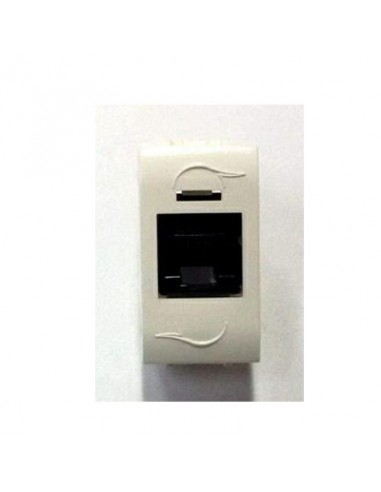 PRES.DATI/VOCE RJ45 8P/8C-CAT.5E BIANCO