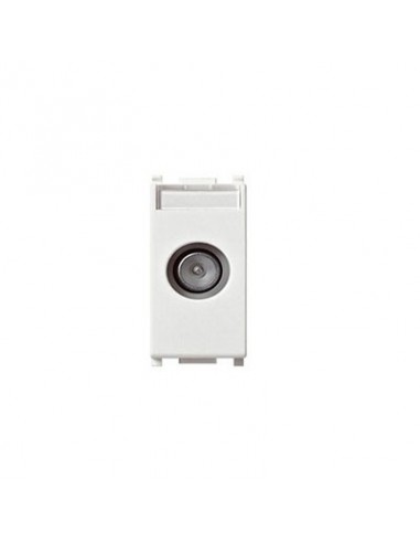 PRESA COAX.9.5MM PASSANTE BIANCO