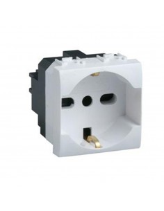 PRESA SCHUKO 10/16 A+T BIANCA