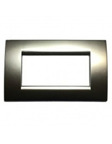 PLACCA COPRI INTERRUTTORI SILVER SCURO