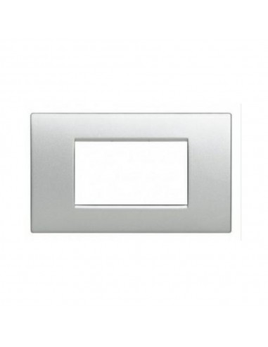 PLACCA COPRI INTERRUTTORI SILVER  CHIARO