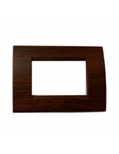 PLACCA COPRI INTERRUTTORI LEGNO SCURO