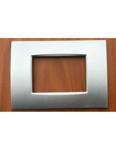 PLACCA COPRI INTERRUTTORI SILVER CHIARO