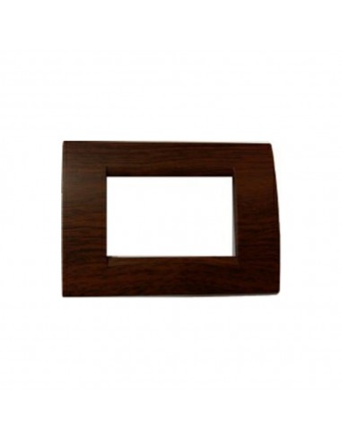 PLACCA COPRI INTERRUTTORI LEGNO SCURO