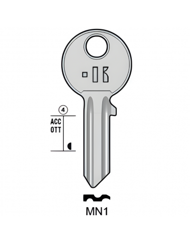 CHIAVE CILINDRO MG MONTI OTT MN7