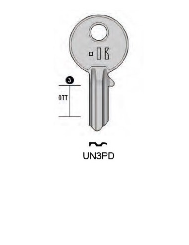 CHIAVE CILINDRO UNIVERSALE OTT UL056