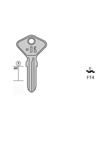 CHIAVE AUTO FIAT ACC T PLAST AF4A
