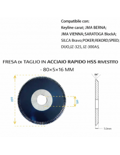 FRESA DA TAGLIO 80×5×16 MM...