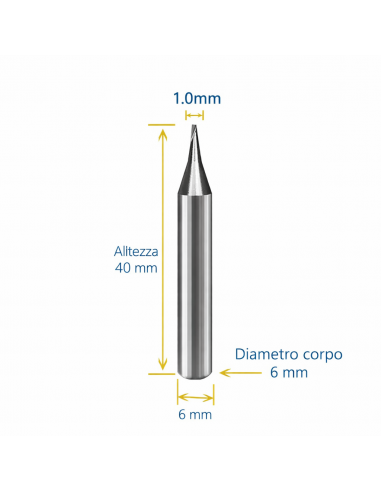 FRESA DA TAGLIO PROFESSIONALE 1 MM IN...