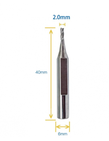 FRESA TAGLIO LASER 2.0 MM IN CARBURO...