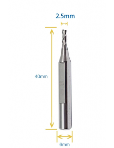 FRESA TAGLIO LASER 2.5 MM IN CARBURO...