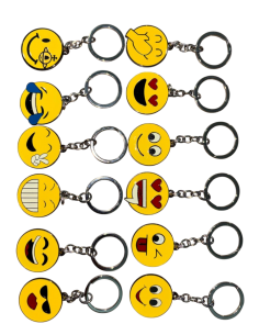 PORTACHIAVI SMILE IN METALLO