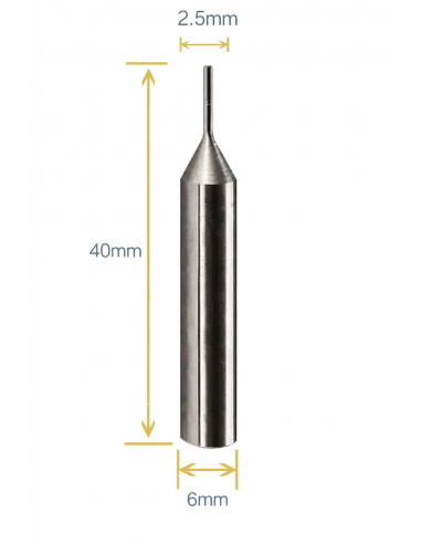 TASTATORE 2,5 MM IN CARBURO PER...
