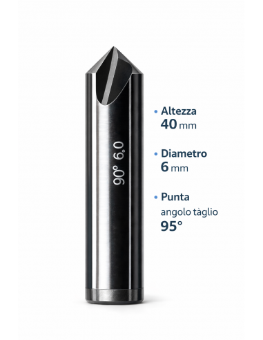 FRESA 95° IN CARBURO Ø4.5 MM PER...