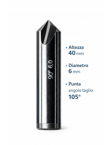 FRESA 105° IN CARBURO Ø4.5 MM PER...