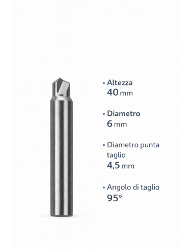 FRESA PUNZONATE 95° DIAMETRO 4.5 IN...