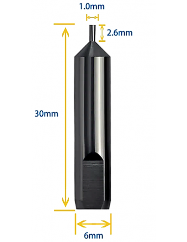 FRESA TRACER 1.0MM H30MM Ø6MM IN...