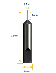 TASTATORE 1.0MM H33MM Ø6MM...