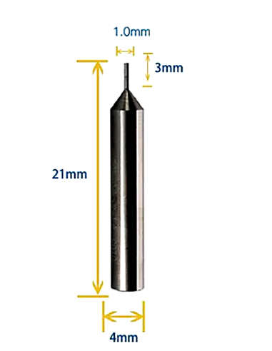 TASTATORE IN CARBURO Ø4MM PUNTA 1.0MM...
