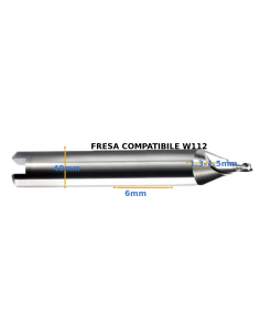 FRESA IN CARBURO Ø6MM...