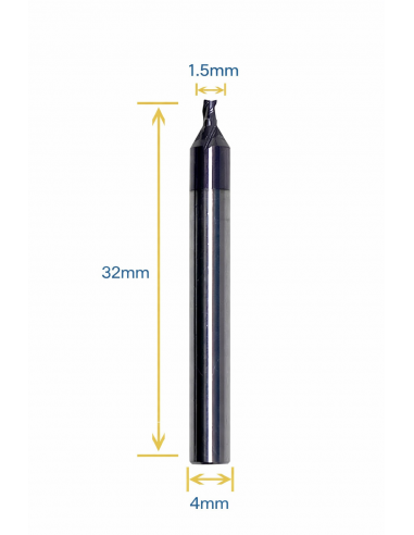 FRESA IN CARBURO Ø4 MM PER KEYLINE...