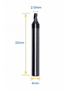 FRESA IN CARBURO Ø4 MM...