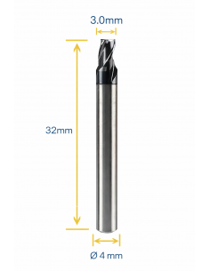 FRESA IN CARBURO Ø4 MM...
