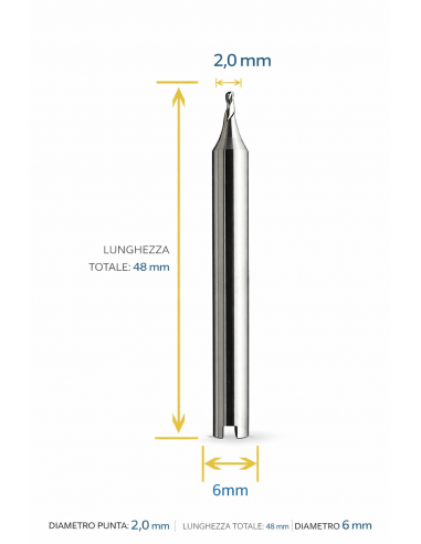 FRESA COMPATIBILE F44 SILCA Ø2.0MM IN...