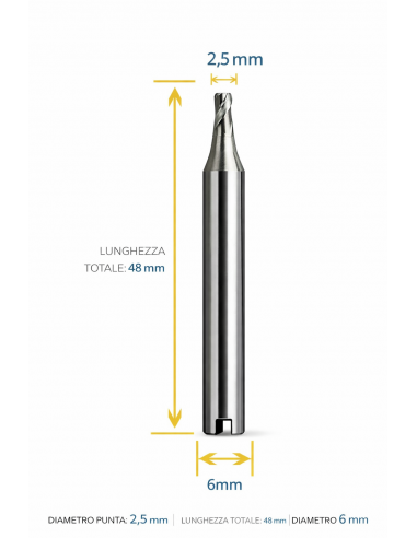FRESA COMPATIBILE F22 SILCA Ø2.5MM IN...