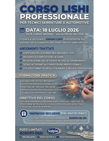 CORSO INTENSIVO UTILIZZO LISHI E...